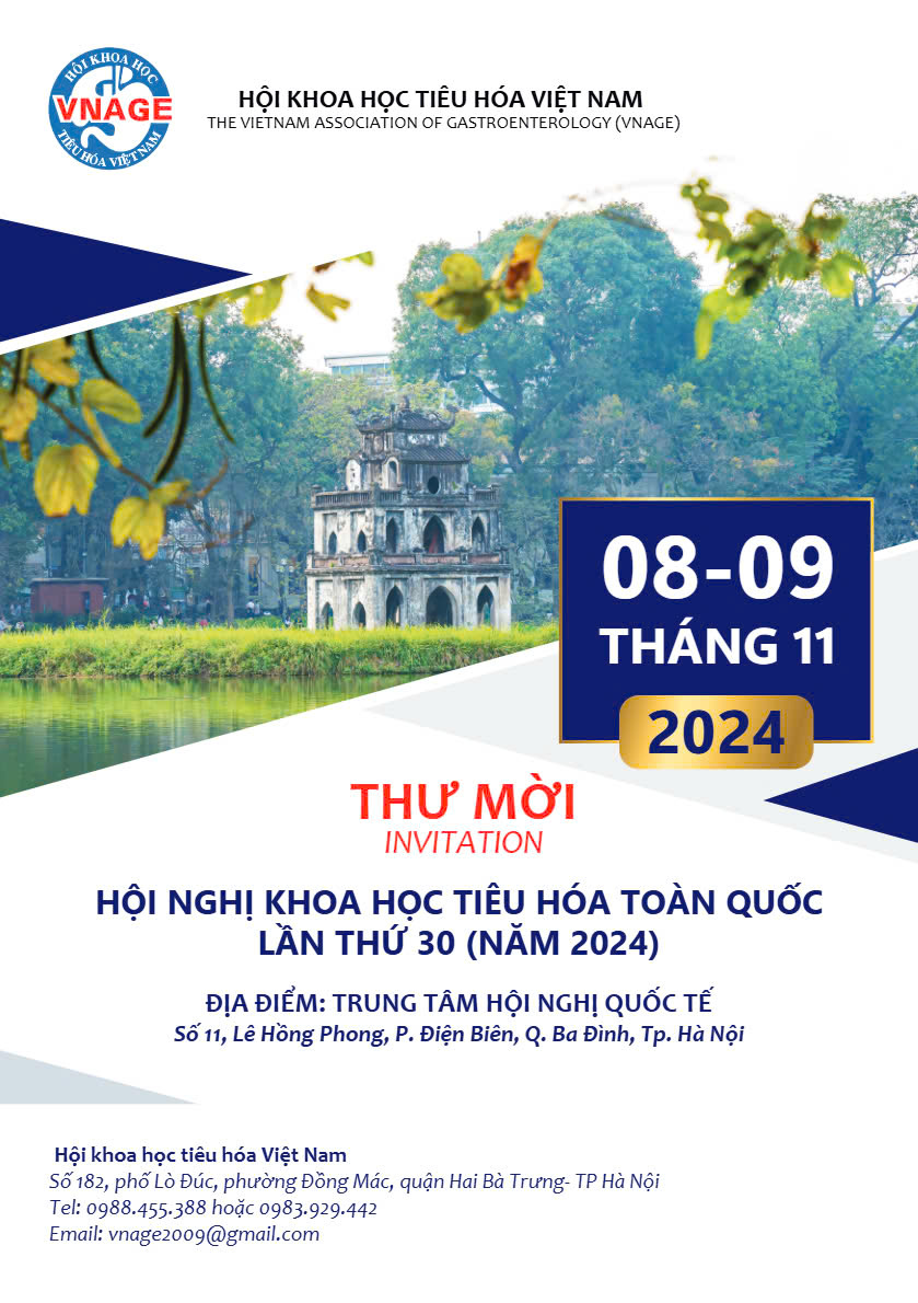 Chương trình Hội nghị khoa học tiêu hóa toàn quốc lần thứ 30 (Năm 2024)