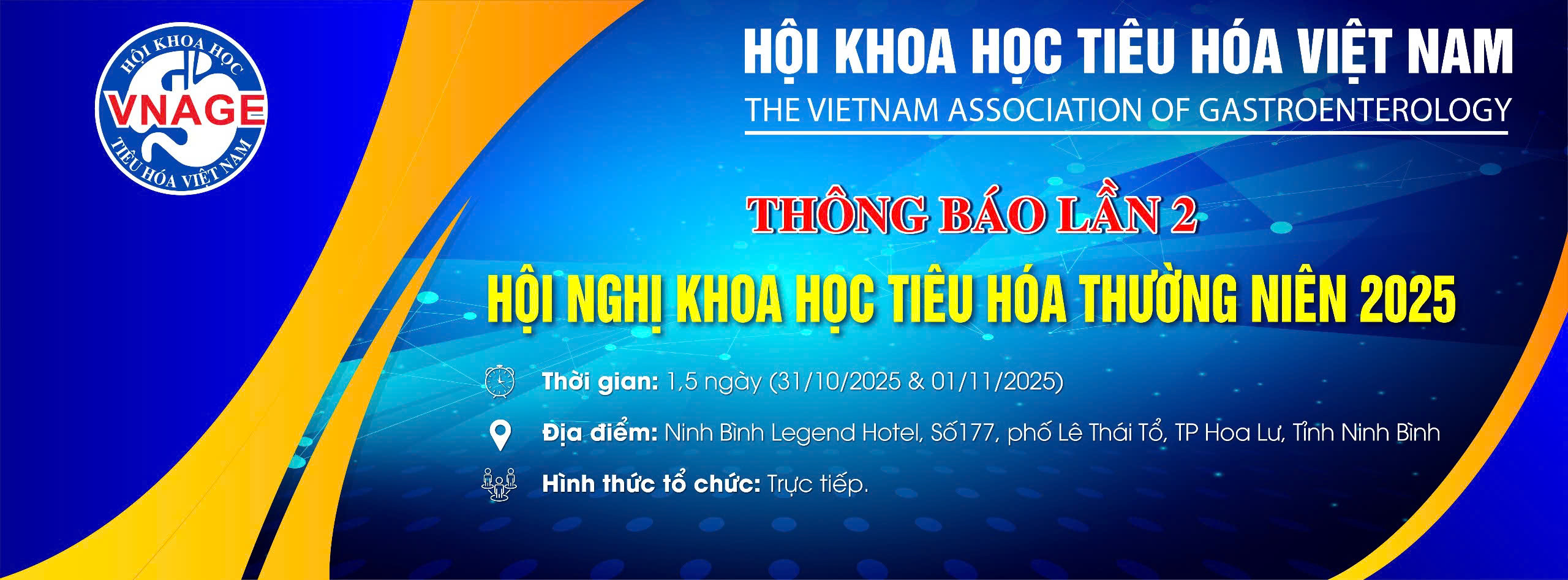 Banner hội nghị khoa học tiêu hoá thường niên 2025