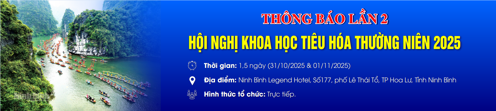 Thông báo lần 2 - Hội nghị khoa học tiêu hóa